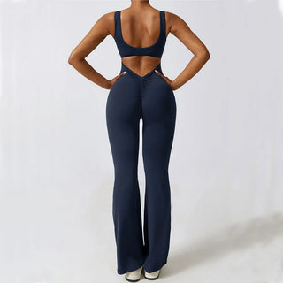 Open Back V-Taper Jumpsuit