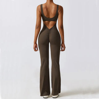 Open Back V-Taper Jumpsuit