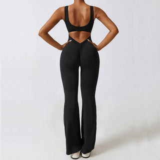 Open Back V-Taper Jumpsuit