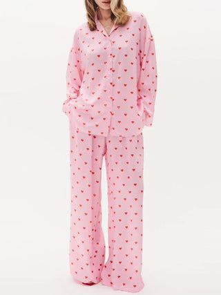 Pink Valentines Heart Pajama Set