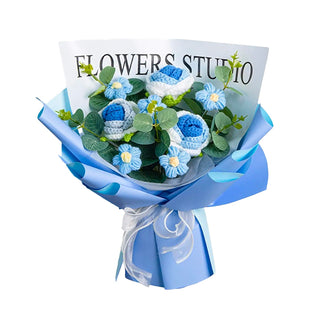 The Blue Rose Bouquet