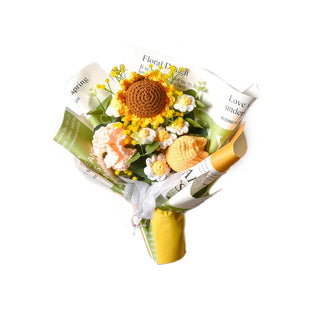 Yellow Tulip & Sunflower Bouquet