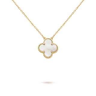 KIN Lux Clover Pendant Necklace - White