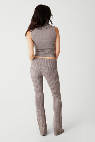 KIN® Cable Knit Pant - Dark Pearl