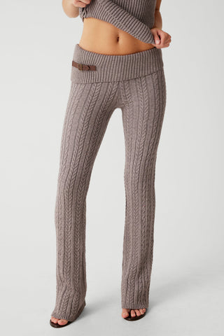 KIN® Cable Knit Pant - Dark Pearl