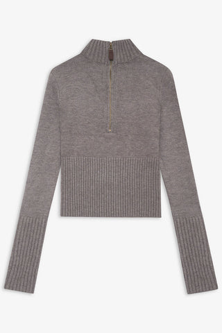 KIN® Half Zip Sweater - Dark Pearl