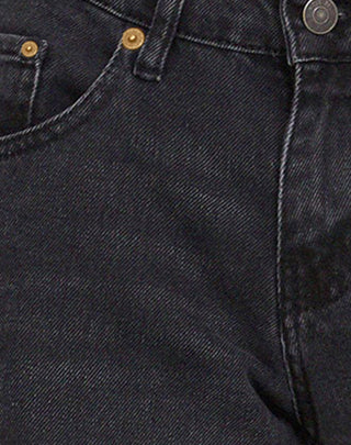 Roomy Extra Wide Low Rise Jeans in Washed Black