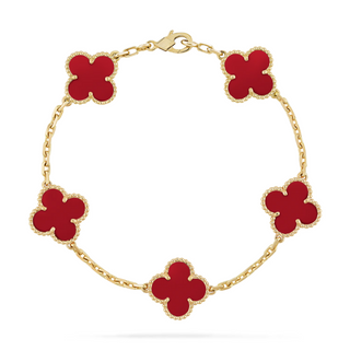 KIN Lux Clover Bracelet - Red